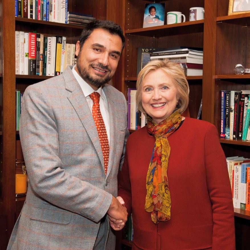 Mannan with Ms Clinton.jpg