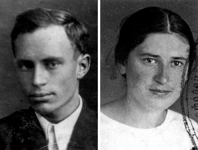Lev Mishchenko and Svetlana Ivanova, 1936.jpg